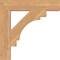Ekena Millwork Merced Block Smooth Bracket, Western Red Cedar, 3 1/2"W x 20"D x 20"H BKT04X20X20MRC05SWR - alternate 2